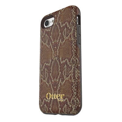 OtterBox Symmetry Leather Case suits iPhone 7/8 Dark Brown/Dark Snake Skin 